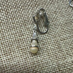 Trifari Silver Clip-On Earrings